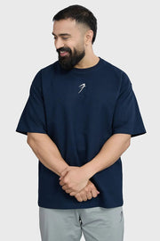 Ignite Oversized T-shirt Navy by Fuaark Nz
