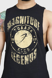 Magnitude Deep Arm Tank Black by Fuaark Nz