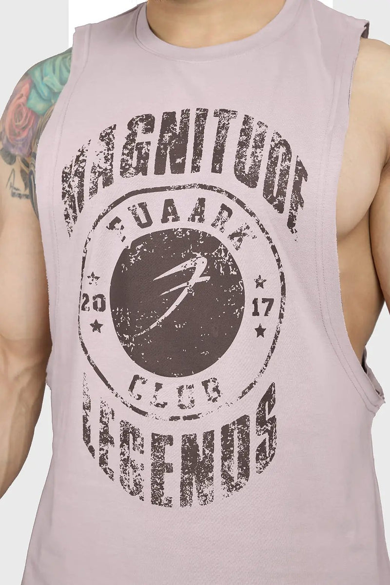 Magnitude Deep Arm Tank Beige by Fuaark Nz