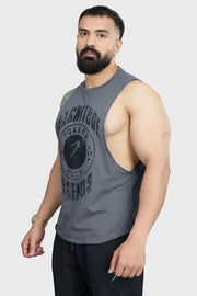 Magnitude Deep Arm Tank Grey by Fuaark Nz
