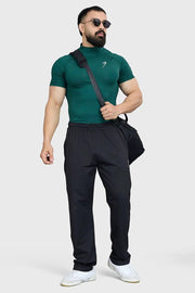 High Neck Compression T-shirt Emerald by Fuaark Nz