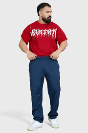 Levitate Oversized T-shirt Red by Fuaark Nz