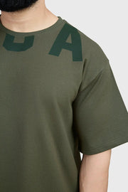 Refined Oversized T-shirt Olive by Fuaark Nz