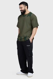 Refined Oversized T-shirt Olive by Fuaark Nz