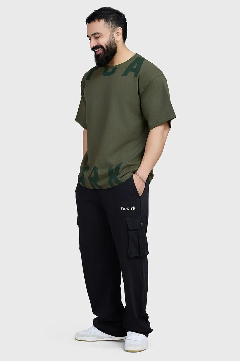 Refined Oversized T-shirt Olive by Fuaark Nz