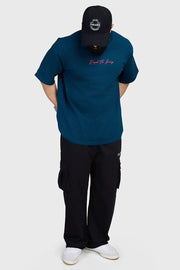Respect The Journey Oversized T-shirt Teal by Fuaark Nz