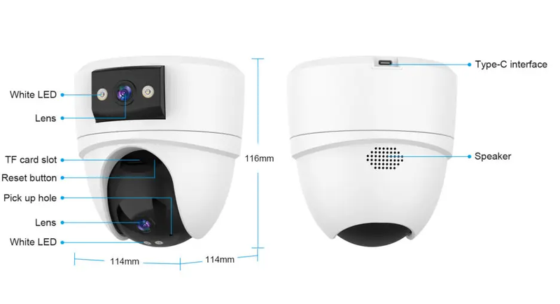 Vstarcam Security Camera Dual Lens by salelink.co.nz