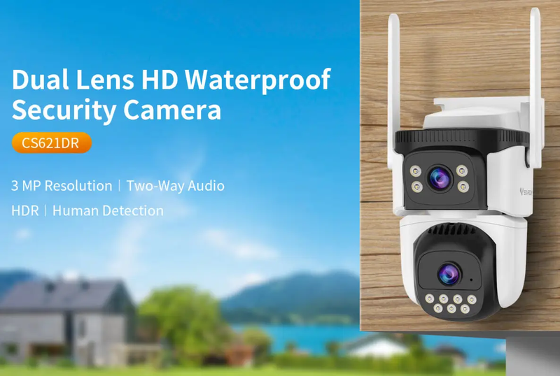 Vstarcam Outdoor Security Camera Dual Lens by salelink.co.nz