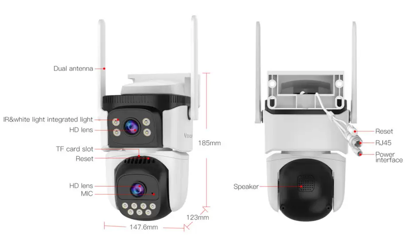 Vstarcam Outdoor Security Camera Dual Lens by salelink.co.nz