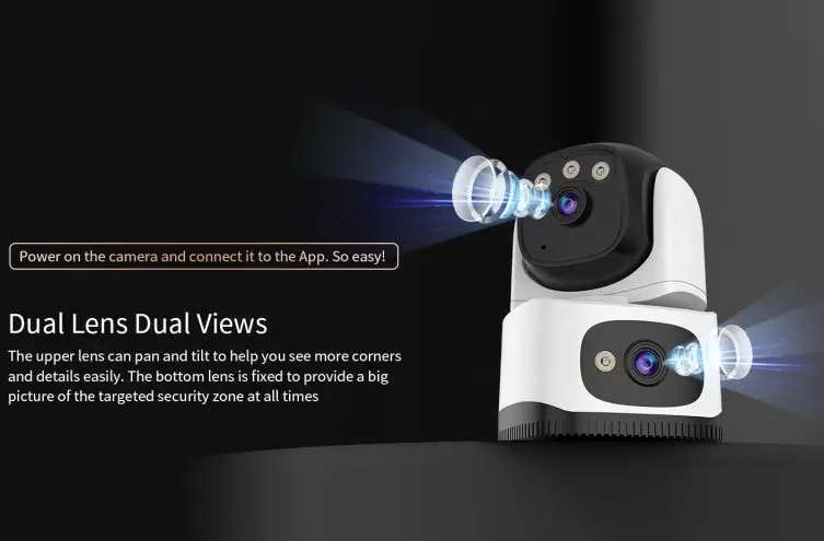 Dual Lens Security Camera by salelink.co.nz