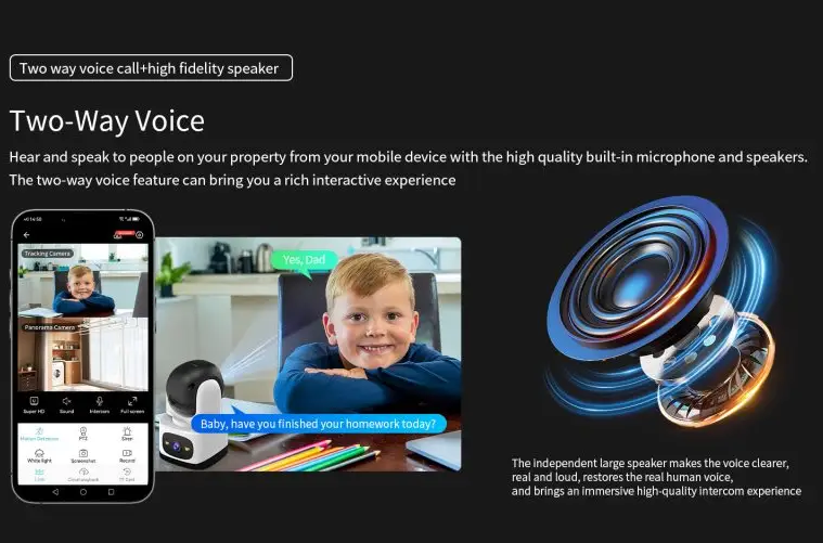 Dual Lens Security Camera