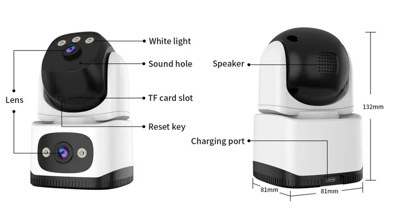 Dual Lens Security Camera by salelink.co.nz