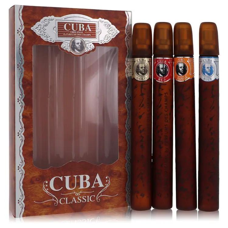 Cuba Orange Gift Set - Cuba Variety Set includes All Four 1.15 oz Sprays, Cuba Red, Cuba Blue, Cuba Gold and Cub by Fragluxe -- by Brands HD