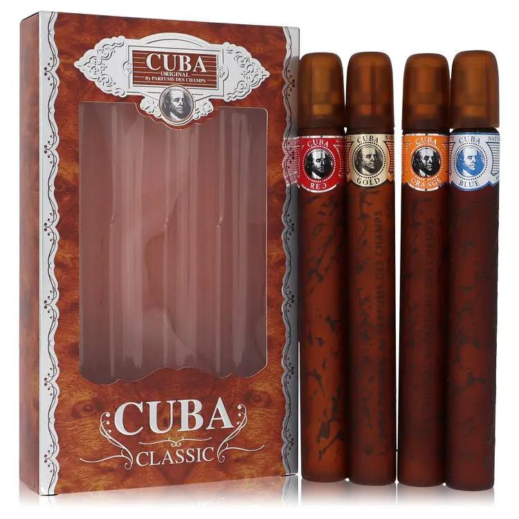 Cuba Red Gift Set - Cuba Variety Set includes All Four 1.15 oz Sprays, Cuba Red, Cuba Blue, Cuba Gold and Cub by Fragluxe -- by Brands HD