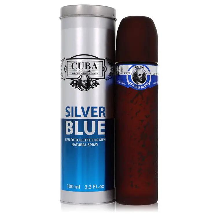 Cuba Silver Blue Eau De Toilette Spray by Fragluxe 100 ml by Brands HD