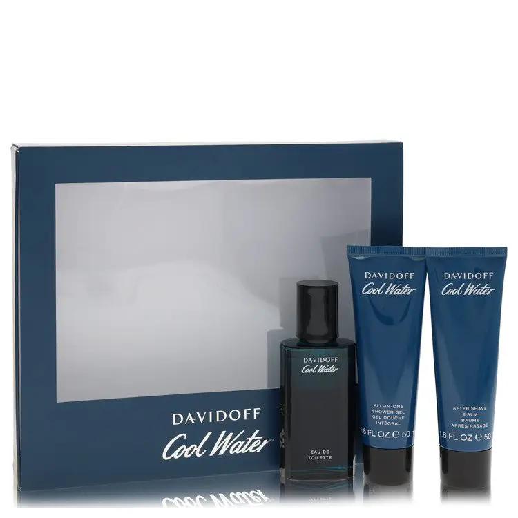 Brands HD Gift Set - 1.4 oz Eau De Toilette Spray +1.7 oz After Shave Balm+ 1.7 oz Shower Gel Cool Water Gift Set - 1.4 oz Eau De Toilette Spray +1.7 oz After Shave  Balm+ 1.7 oz Shower Gel by Davidoff -- Cool Water Gift Set - 1.4 oz Eau De Toilette Spray +1.7 oz After Shave  Balm+ 1.7 oz Shower Gel by Davidoff --