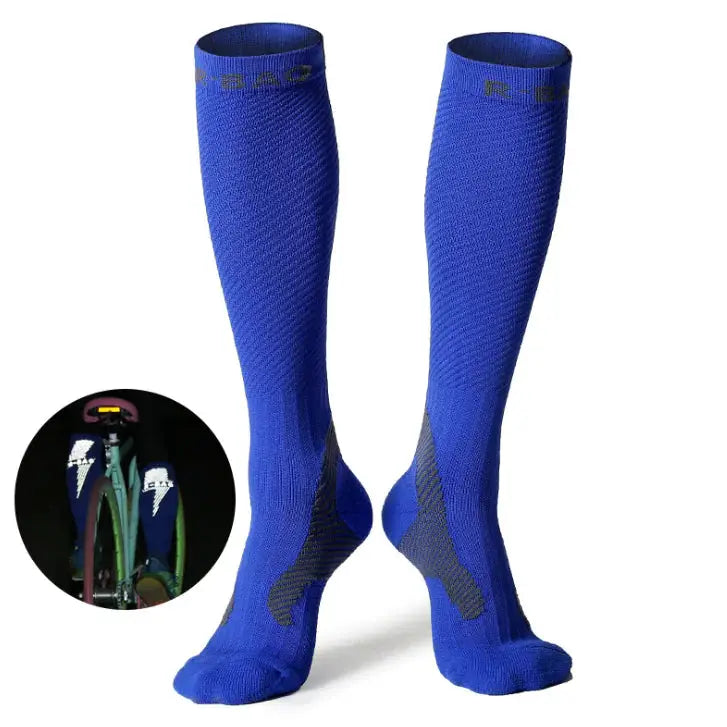 Professional Long Compression Socks for Running and Cycling - 72% Nylon Athletic Support by Mead's Supply & Equipment Outfitters limited