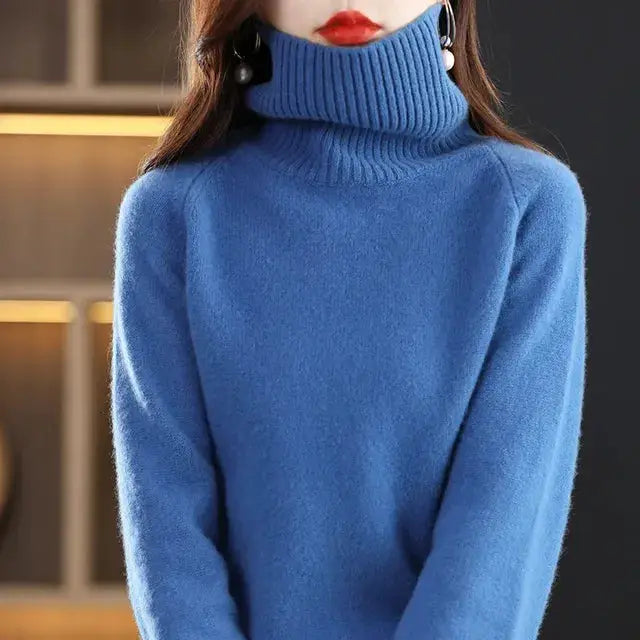 Women's 100% Merino Wool High Neck Sweater Top by Mead's Supply & Equipment Outfitters limited