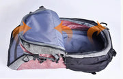 50L Nylon Hiking Backpack - Lightweight Outdoor Sports Pack with Embroidered Design | Adventure Rucksack by Mead's Supply & Equipment Outfitters limited