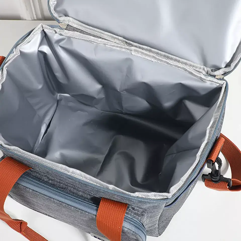 Insulated Lunch Cooler Bag - Grey by salelink.co.nz