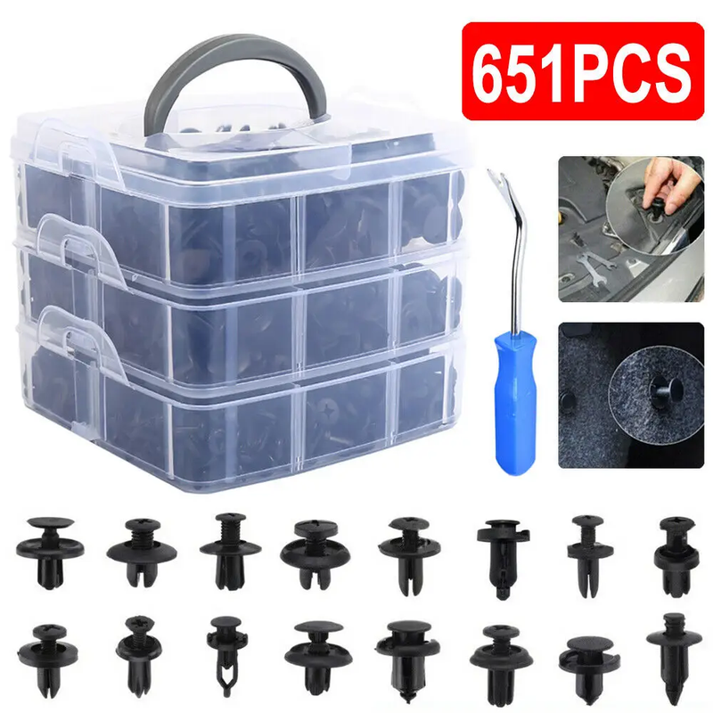 651PCS Car Body Trim Clips by salelink.co.nz