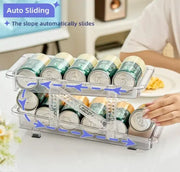 g8buynz 2 pack 2-Tier infinite Telescopic Beverage Storage Organizer Automatic Rolling 2 pack 2-Tier infinite Telescopic Beverage Storage Organizer Automatic Rolling