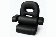 CAPTAINS DELUXE TALL CHAIR BLACK by Absolute Marine