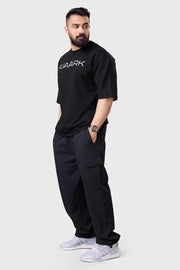 Carpenter Cargo Pants Black by Fuaark Nz