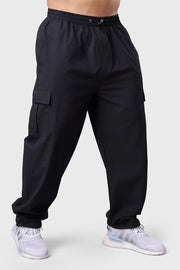 Carpenter Cargo Pants Black by Fuaark Nz