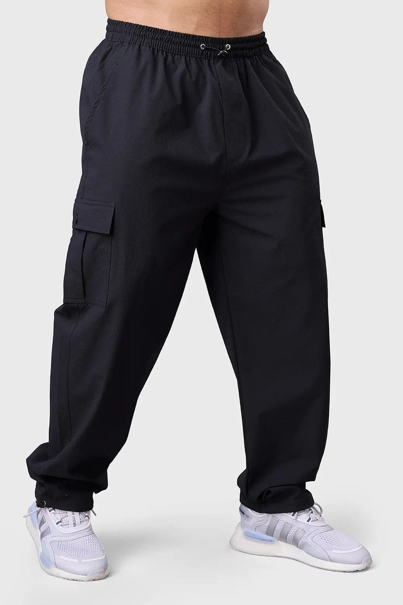 Carpenter Cargo Pants Black by Fuaark Nz