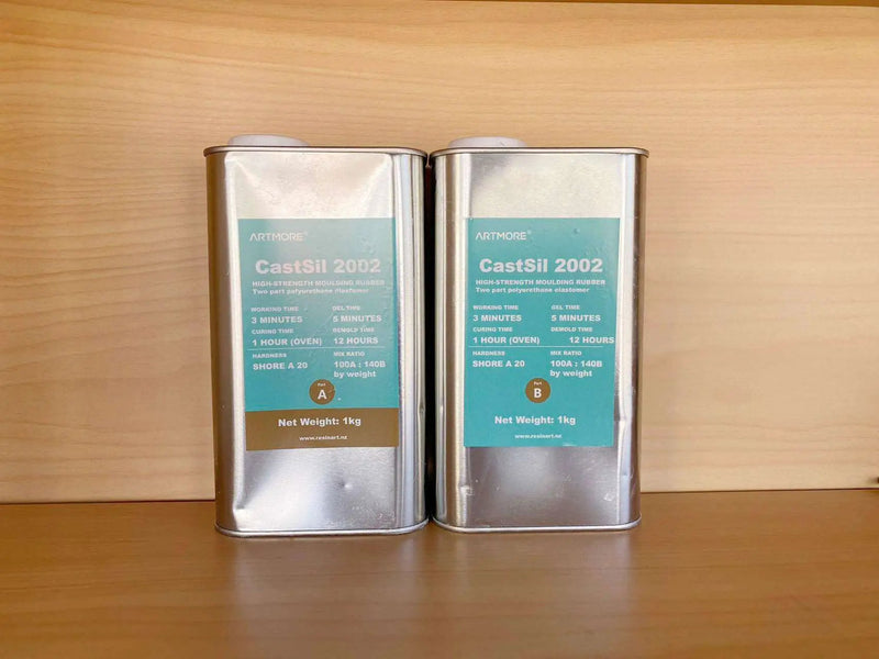 CastSil HIGH-STRENGTH MOULDING RUBBER (Two Part Polyurethane Elastomer) by Resin Art NZ