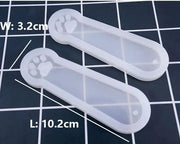 DIY Bookmark Resin Moulds Jewelry Making DIY Craft Tools - Cat Paws by Resin Art NZ