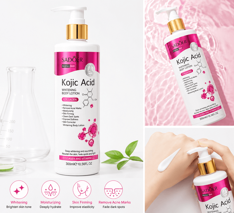 Poppy Gifts Skin Care Sadoer Kojic Acid Brightening Body Lotion Collagen 300ml Sadoer Kojic Acid Brightening Body Lotion Collagen