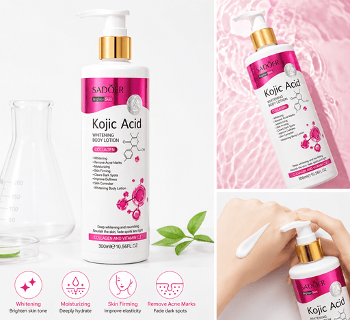 Poppy Gifts Skin Care Sadoer Kojic Acid Brightening Body Lotion Collagen 300ml Sadoer Kojic Acid Brightening Body Lotion Collagen