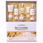Poppy Gifts Skin Care SADOER Rice Ceramide Moisturizing Six Piece Skincare Set Kit Sadoer Rice Ceramide Moisturizing Six Piece Set