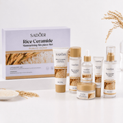 Poppy Gifts Skin Care SADOER Rice Ceramide Moisturizing Six Piece Skincare Set Kit Sadoer Rice Ceramide Moisturizing Six Piece Set