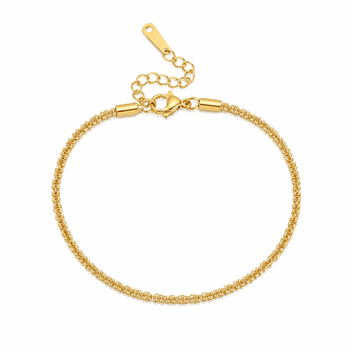 Poppy Gifts Jewellery Gold Crystal Chain Bracelet Gold Crystal Chain Bracelet