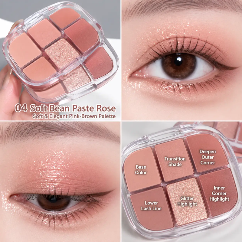 Sweet Mint 6-Colour Eyeshadow Palette by Poppy Gifts