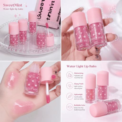 Poppy Gifts makeup Sweet Mint Water Light Pink Lip Balm Sweet Mint Water Light Pink Lip Balm