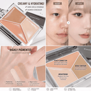 Sweet Mint Tricolor Conceal and Contour Palette by Poppy Gifts