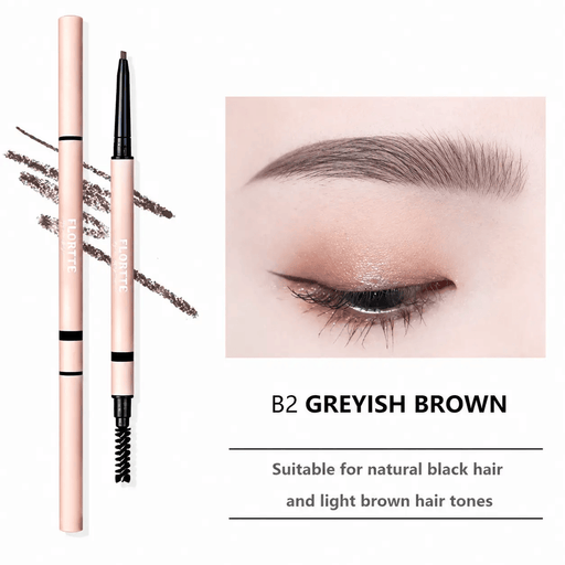 Poppy Gifts makeup FLORTTE Rotating Double-Ended Eyebrow Pencil with Brush FLORTTE Rotating Double-Ended Eyebrow Pencil with Brush