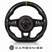 Volkswagen Golf Steering Wheel (Forged Carbon Fiber+Perforated Leather) #1 by CARBONISE