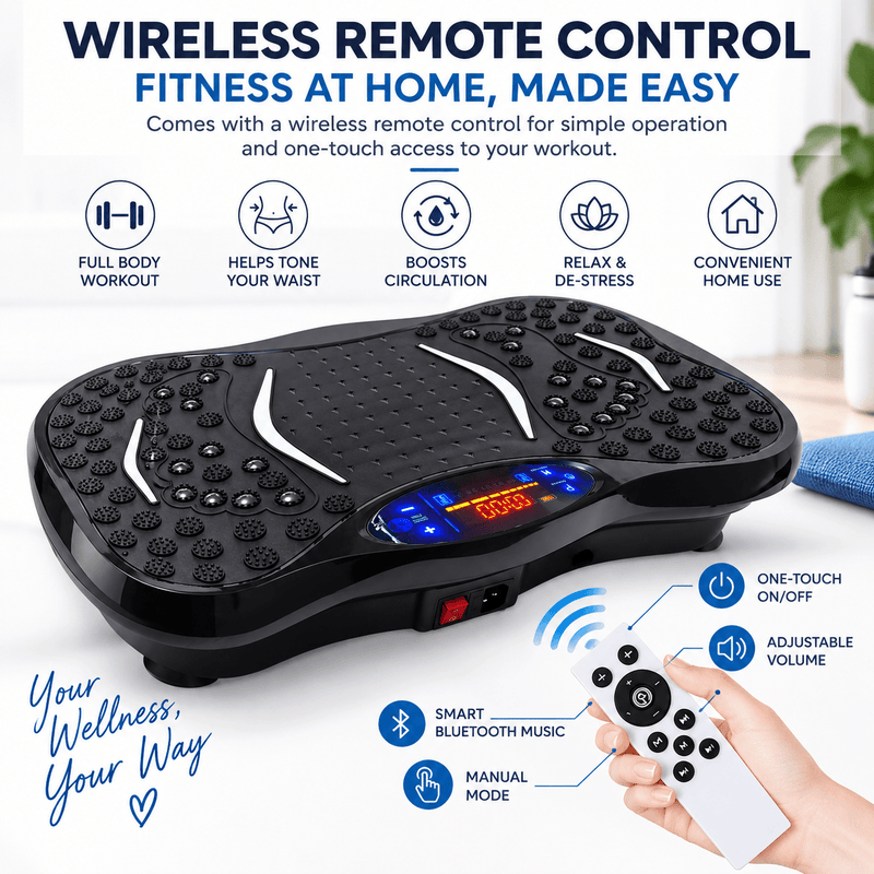 Poppy Gifts Beauty Vibration Plate Fitness Exercise and Massage Machine Vibration Plate Fitness Exercise and Massage Machine