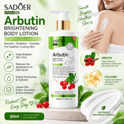 Poppy Gifts Skin Care SADOER Arbutin Brightening Body Lotion with Collagen – 300ml SADOER Arbutin Brightening Body Lotion with Collagen – 300ml
