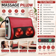 Poppy Gifts Gift Multi-Function Heated Massage Pillow – Deep Kneading Neck, Back & Body Massager Multi-Function Heated Massage Pillow – Deep Kneading Neck, Back & Body Massager