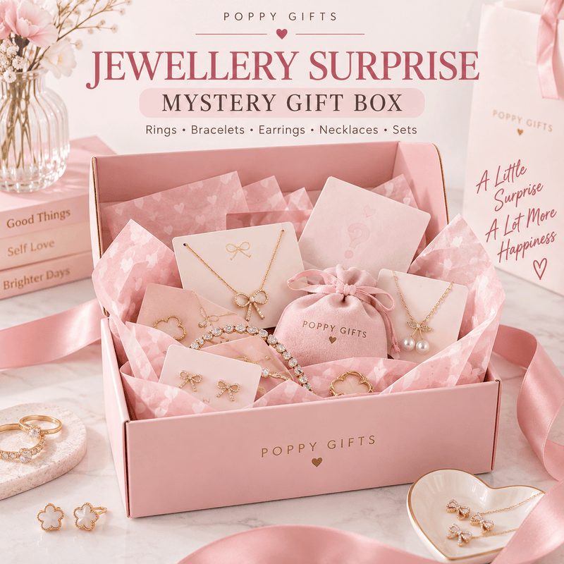 Poppy Gifts Gift 🎀 Poppy Gifts Luxury Jewellery Surprise Mystery Box 🎀 Poppy Gifts Luxury Jewellery Surprise Mystery Box