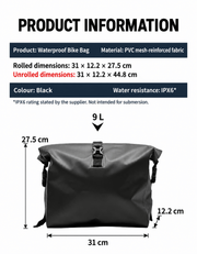ECOTREK Bicycle Bag ECOTREK 9L Waterproof Roll-Top Bike Bag – XY14153 ECOTREK 9L Waterproof Roll-Top Bike Bag – XY14153
