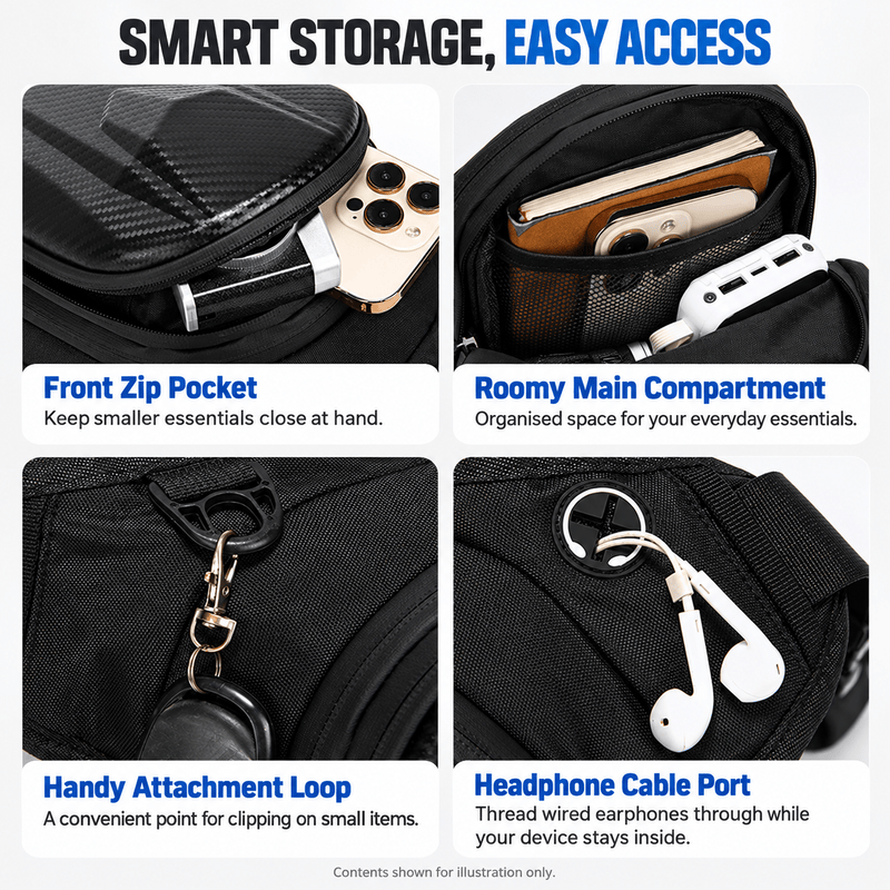 ECOTREK Motorcycle Thigh Bag Motorcycle Thigh Bag with Adjustable Straps – BQF11904 Motorcycle Thigh Bag with Adjustable Straps – BQF11904