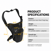 ECOTREK Motorcycle Thigh Bag Motorcycle Hard-Shell Thigh Bag – BQF131510 Motorcycle Hard-Shell Thigh Bag – BQF131510