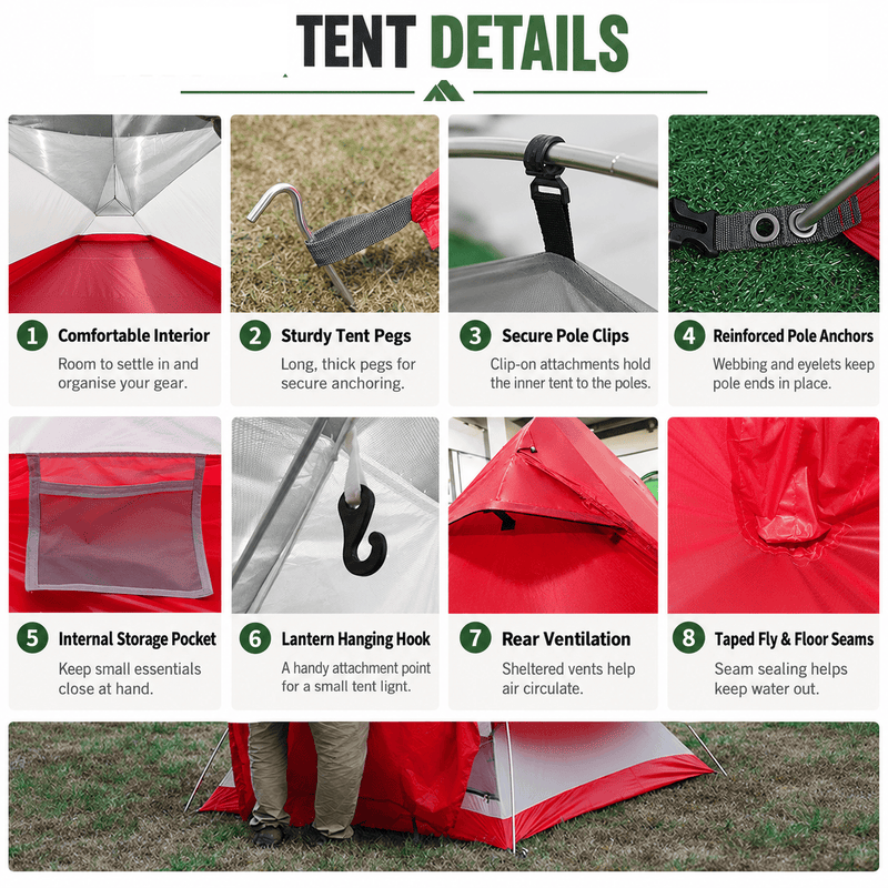 ECOTREK Hiking Tent Lightweight waterproof 1-Person Hiking Tent  KM3182 Lightweight waterproof 1-Person Hiking Tent  KM3182